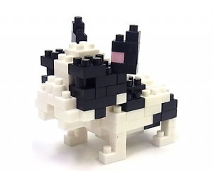 KAWADA NANOBLOCK 積木 法國鬥牛犬 (N